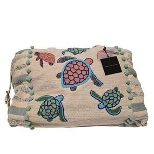 American & Beyond Weekend Travel Bag with Pouch Turtle NIP